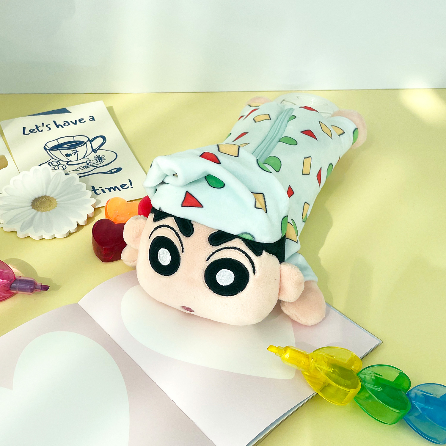 Crayon Shin-chan Plush Pencil Case - Pajama Shin-chan