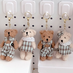 Pairing teddy bear Doll Key ring, Random