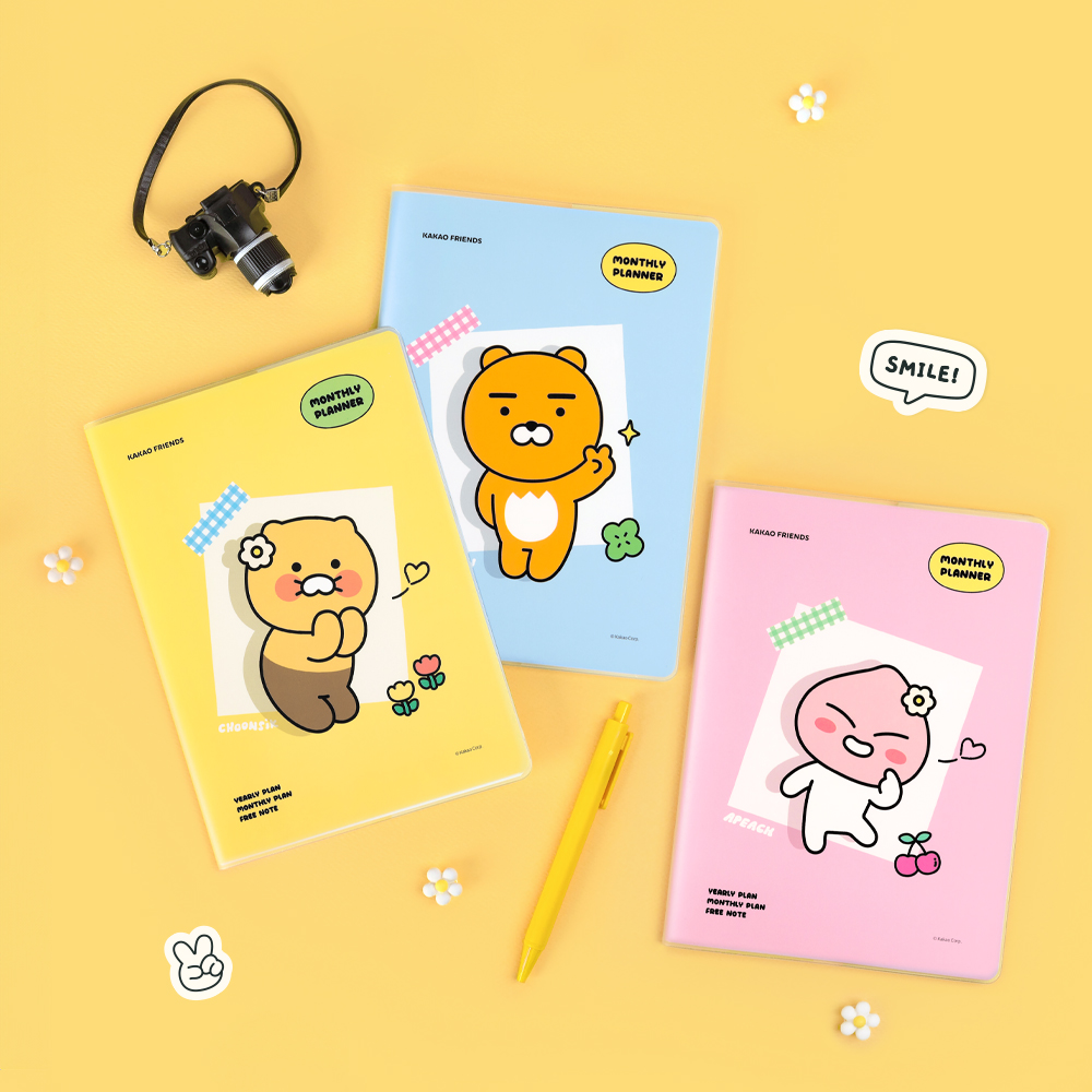 Kakao Friends A5 Monthly Planner