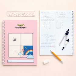 Elementary School Life Graph Paper Notebook, Math Note