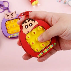 Crayon Shinchan Button Key ring