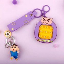 Crayon Shinchan Button Key ring