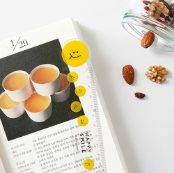 Smile 15cm  Ruler  Transparent Bookmark Set of 4