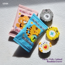 Lucky Vicky Animal random eraser, Set of 60