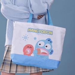 Sanrio Characters White Eco Bag - Hangyodon