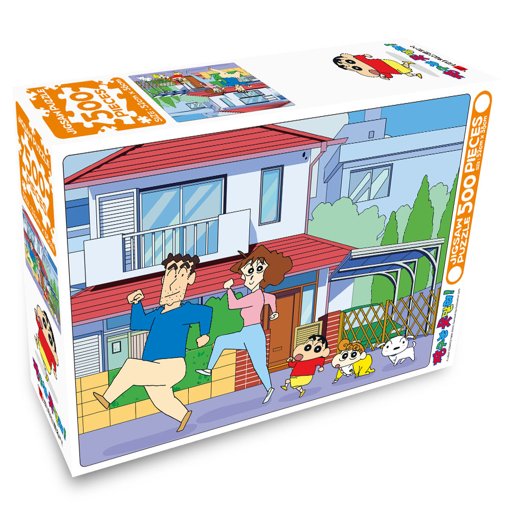 Shin Chan Jigsaw Puzzle 500 Pieces_Family Walk