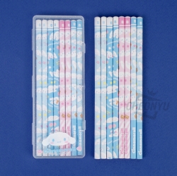 Sanrio 8pcs pencils & case set 