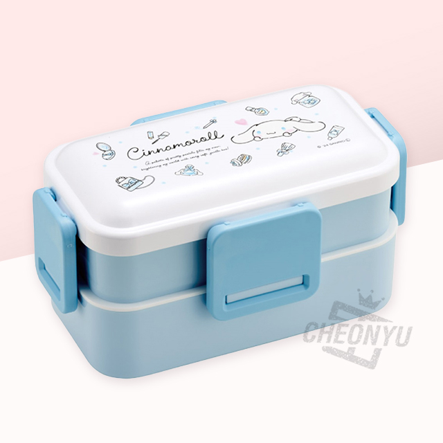 Cinnamon Roll Watercolor Cosme Dome Type 2-Tier Lunch Box 600 ml