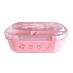 Sanrio Big Ribbon Dome Type 1-Tier Round Lunch Box 360 ml