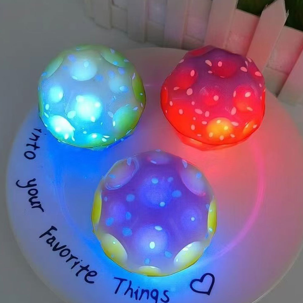 LED Space Bouncy Ball, Set of 12pcs