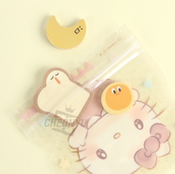 Sanrio Characters Die Cut Fancy Zip Bag 3P Set - Hello Kitty