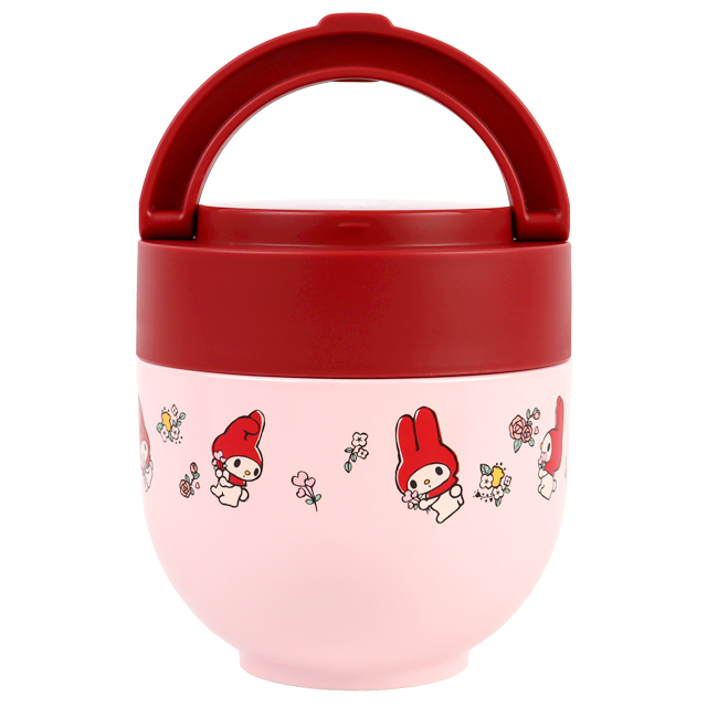 My Melody Flower Retro Foldable Handle Type Insulation Lunch Box 540 ml