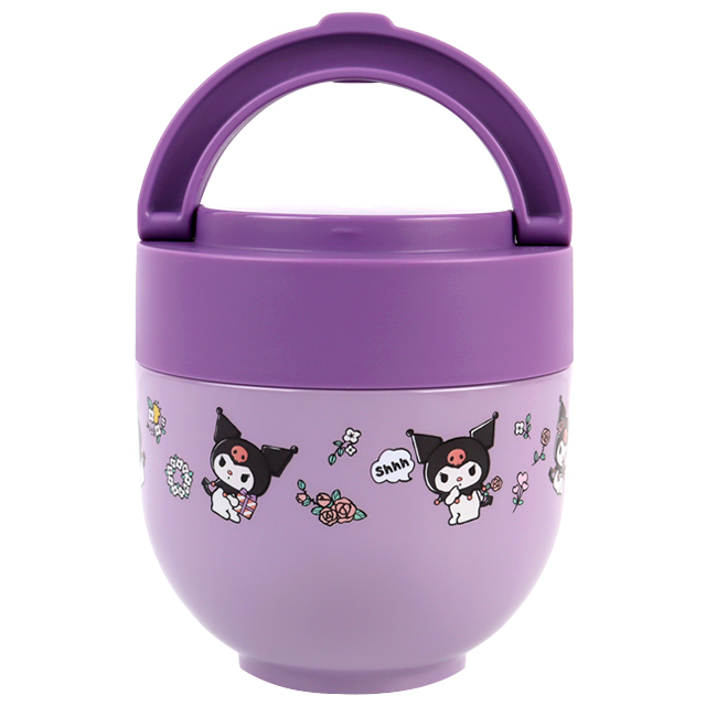 Kuromi Flower Retro Foldable Handle Type Insulation Lunch Box 540 ml