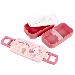 Hello Kitty Flowerless 2-Tier Lunch Box (With Chopsticks)