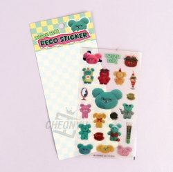 Wasabi Bear Deco Sticker