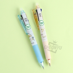 mofusand Frixion 3Colors Slim Ball Pen 0.38mm