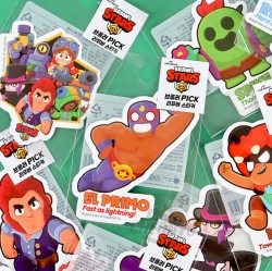 Brawl Stars Brawlers PICK Remover Sticker, 48pcs