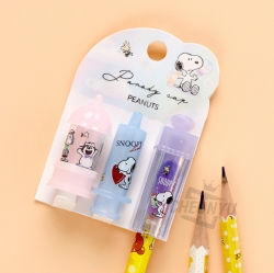 Peanuts Snoopy Parody Pencil Cap 3P Set