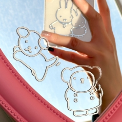 Miffy 3D Metal Sticker, 18pcs