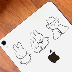 Miffy 3D Metal Sticker, 18pcs