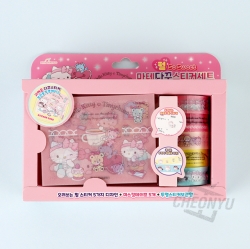 Hello Kitty Pearl Masking tape and Diary Deco Sticker Set