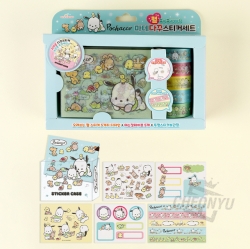 Pochaco Pearl Masking tape and Diary Deco Sticker Set