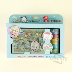 Pochaco Pearl Masking tape and Diary Deco Sticker Set