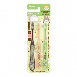 Totoro Children's Toothbrush Set 3P (Including Caps)