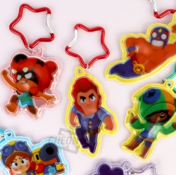 Brawl Stars Safety Reflector Flash Keychain