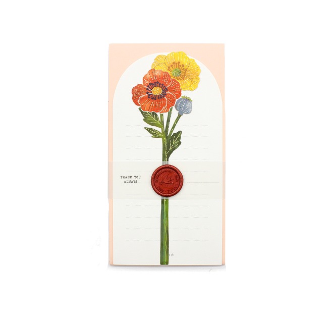 Poppy Paper Flower Letter Set