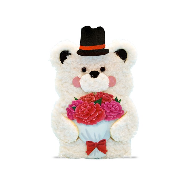 Mini Pocket Money Doll Card - Love bear