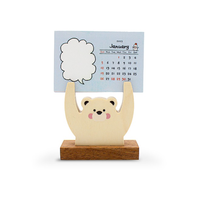 2025 Wooden Calendar