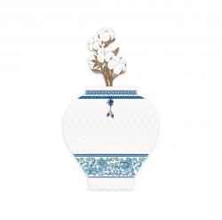 White Porcelain Vase Card