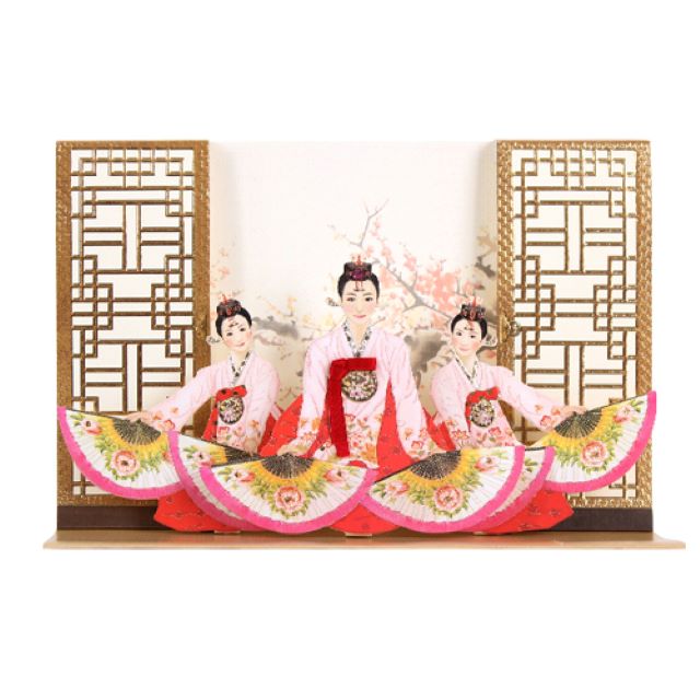 Traditional Fan Dance Pop-up Card