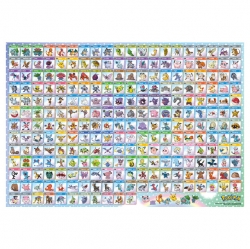 Pokémon Jigsaw Puzzle 1000pcs - Pokédex Kanto and Johto Region