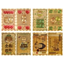 Gold Luck Card, 16pcs