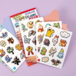 Pocket Monster Gold Sticker + Collection Book, Random