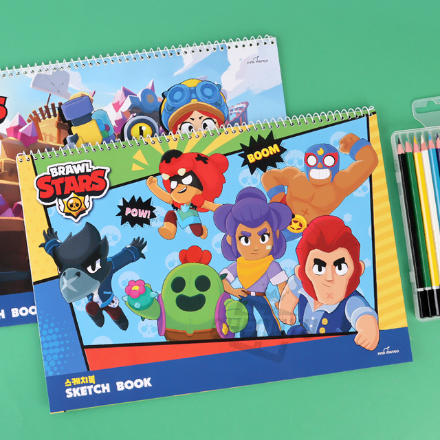 Brawl Stars Sketch Book, 5PCS