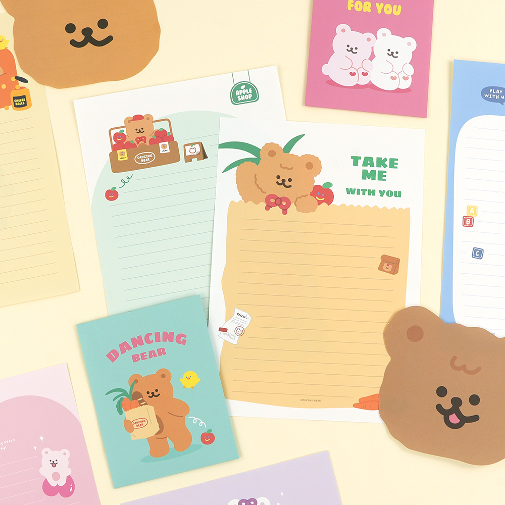 Dancing Bear Letter Paper ver.3