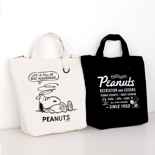 Peanuts Snoopy 75th Anniversary Vintage Messenger Eco Bag (2 Options)