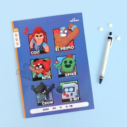 Brawl Stars Large Compartment Notice Note, Set of 8pcs