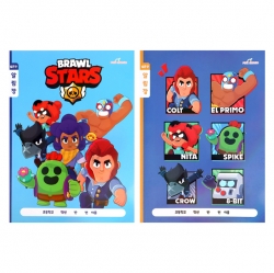 Brawl Stars Large Compartment Notice Note, Set of 8pcs