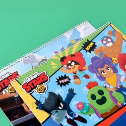 Brawl Stars Sketch Book, 5PCS