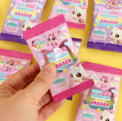 Wish Cat Random Choice Eraser, 60PCS