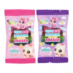 Wish Cat Random Choice Eraser, 60PCS