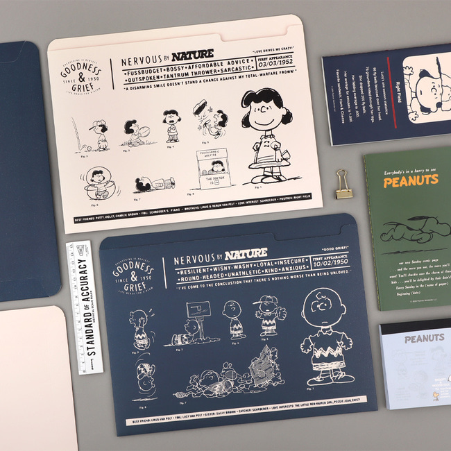 Peanuts Snoopy 75th Anniversary Paper File