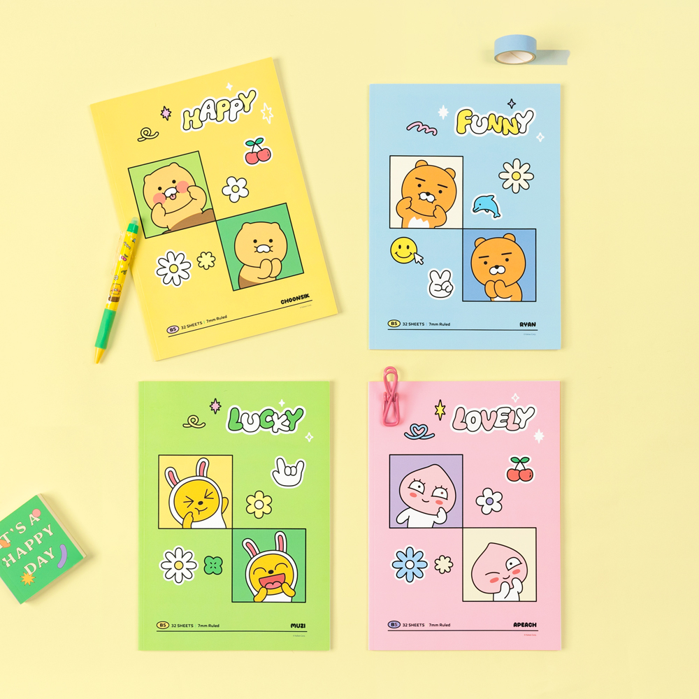 Kakao friends say cheese binding Notebook, 10pcs