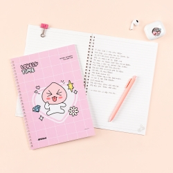 Kakao friends say cheese Spiral Notebook, Sets of 10pcs