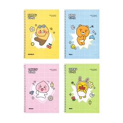 Kakao friends say cheese Spiral Notebook, Sets of 10pcs