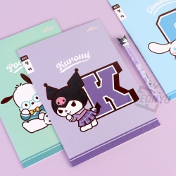 Sanrio Narrow-Ruled English Notebook, Sets of 5pcs